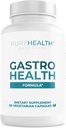 PUREHEALTH RESEARCH Gastro Health Formula - Natural Alginate for Acid Reflux - DGL Supplement for Heartburn & Indigestion - With Artichoke, Rhodiola Rosea, Hyaluronic Acid, Quince & More - 90 Capsules