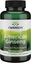 Swanson Premium Brand American Ginseng 550 Milligrams 100 Capsules