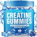 Creatine Gummies Infused with 5g Creatine Monohydrate for Men and Women, Strength, Endurance, Muscle Instantized Creatine, Micronized Clean HCL Balanced Creatina Monohidratada en Polvo (90 Gummies)